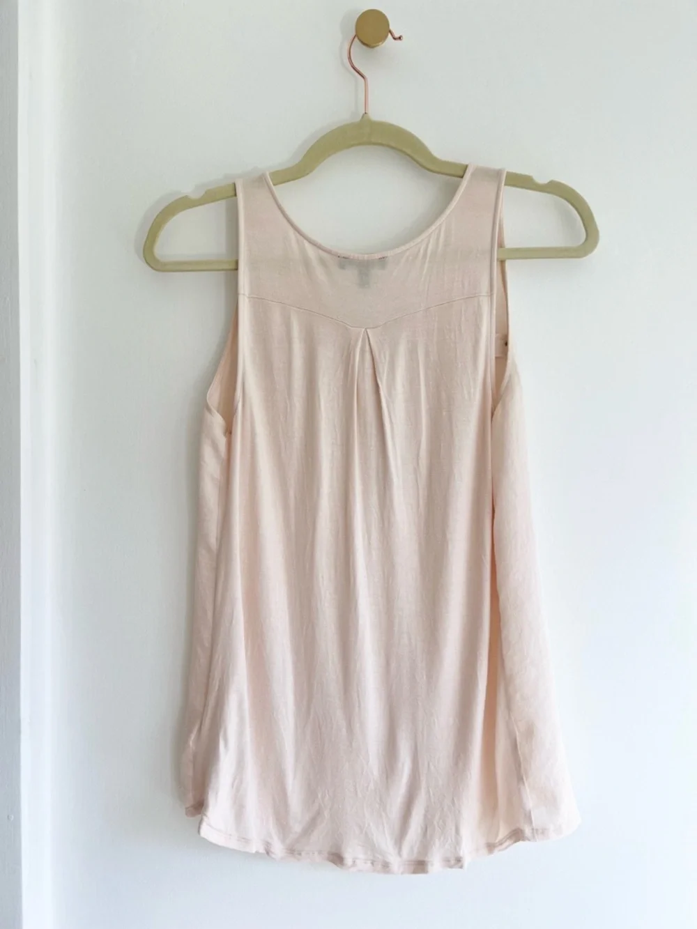 Express Pale Pink Sleeveless Zip Tank Top | Women’s S - Picture 3 of 3